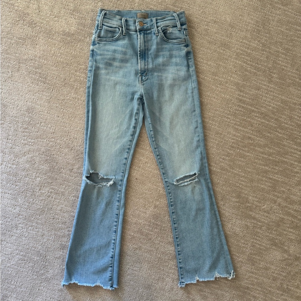 MOTHER The hustler ankle chew. Size 25. Wash- petal plucker